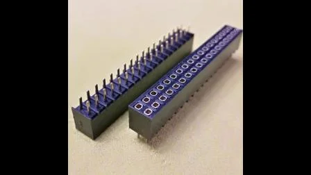 2,54 mm de altura de passo 2,5 mm soquete PCB conector fileira dupla reto macho fêmea cabeçalho de pino