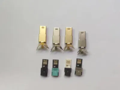 Conector de cabo mini USB IDC de 5 pinos