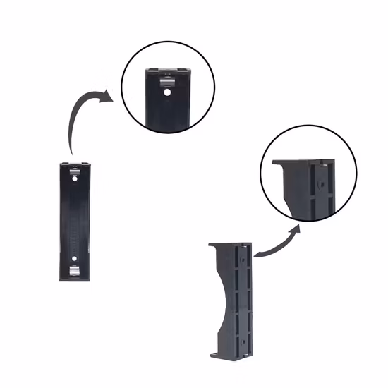 Fabricar suporte de bateria tamanho AA com 1 slot 1.5V 3 suporte de bateria AA