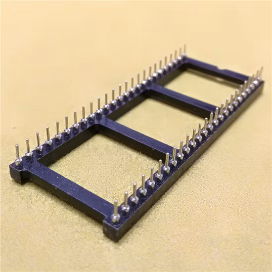 soquete terminal do Pin IC da máquina do conector reto do passo 50pin de 2.54mm